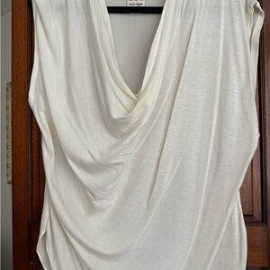 Women's Cream Drape Top